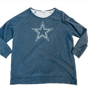 NFL Men's Dallas Cowboys Nike Therma-Fit Crewneck Sweatshirt, XXL